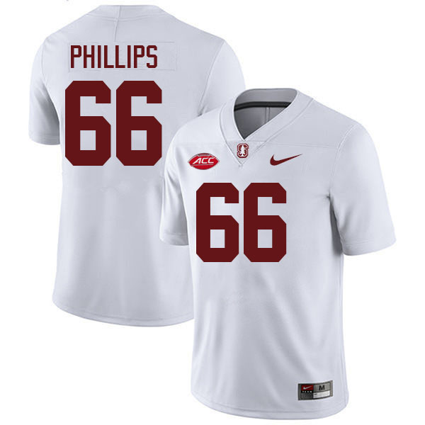 Harrison Phillips Stanford Jersey,Stanford Cardinal #66 Harrison Phillips Football Jersey-White